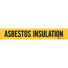 Brady ASBESTOS INSULATION Pipe Marker|Buy Online