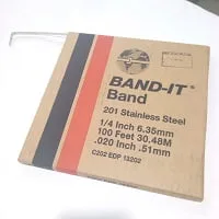 BAND-IT C202 201 1/4? (6.35MM) STAINLESS STEEL STRAP