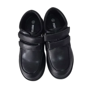BB MH Boys J11 Double Velcro Shoe-Black