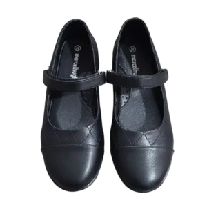 BB MH Girls J17 Velcro Shoe-Black
