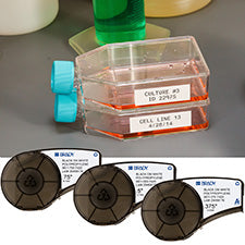 Brady Chemical Resistant Cryogenic Polypropylene Labels with Ribbon for M210, M211, BMP21-PLUS Printers| Buy online
