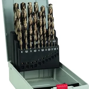 BOSCH 2608587018 1-13mm ProBox METAL DRILL BIT SE HSS-Co, DIN 338 (cobalt alloy)