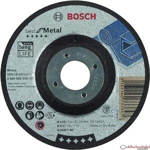 BOSCH 2608603532 BEST FOR METAL GRINDING DISC WITH DEPRESSED CENTRE A 2430 T BF