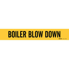 Brady BOILER BLOW DOWN Pipe Marker|Buy Online
