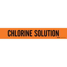 Brady CHLORINE SOLUTION Pipe Marker/ Buy Online