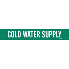 Brady COLD WATER SUPPLY Pipe Marker|Buy Online