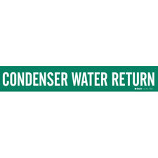 Brady CONDENSER WATER RETURN Pipe Marker|Buy Online