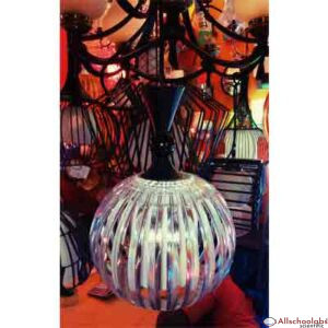 Crystal ball pendant light