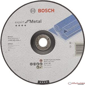 BOSCH 2608600228 230MM EXPERT FOR METAL GRINDING DISC WITH DEPRESSED CENTRE
