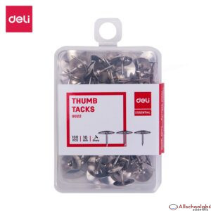 DELI 100pcs/Box Thumb Tack(Silver)