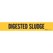 Brady DIGESTED SLUDGE Pipe Marker/ Buy Online