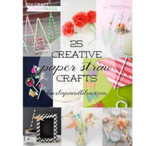 Diy Craft-25 creative paper craft straws