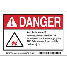 DANGER Arc Flash Hazard! Follow Requirements In NFPA 70E For Safe Work Practices And? Labels| Buy online