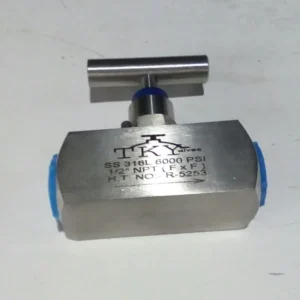 TKY 1/2″NPT 6000PSI SS316 FxF NEEDLE VALVE