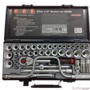 FORCE 4412 41PC 1/2? DR. METRIC/INCH SOCKET SET