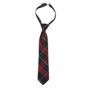 French Toast Red/ Navy Adjustable Plaid Tie