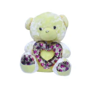 GVS 80cm Sitting Teddy  (Yellow)