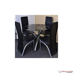 Generic Classic Dining Table With 4 Black
