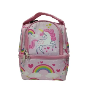 Gvs Jasmine Assorted Dual Lunch Bag  Horse Pink