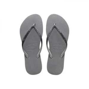Havaianas Slim Sparkle Me Fc Slippers – Steel Gray – 39-40