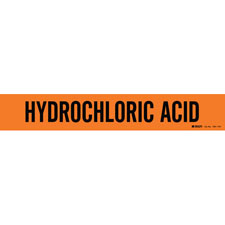 Brady HYDROCHLORIC ACID Pipe Marker|Buy Online