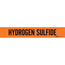 Brady HYDROGEN SULFIDE Pipe Marker|Buy Online