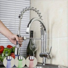 Archy Deck Mounted Dual Spout Pull Out Kitchen Sink Mixer Tap