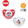 Nuk Disney Baby 2pk Silicone Soothers 0-6mths