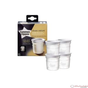 Tommee Tippee Closer To Nature 4 Breastmilk Pots ? 60ml