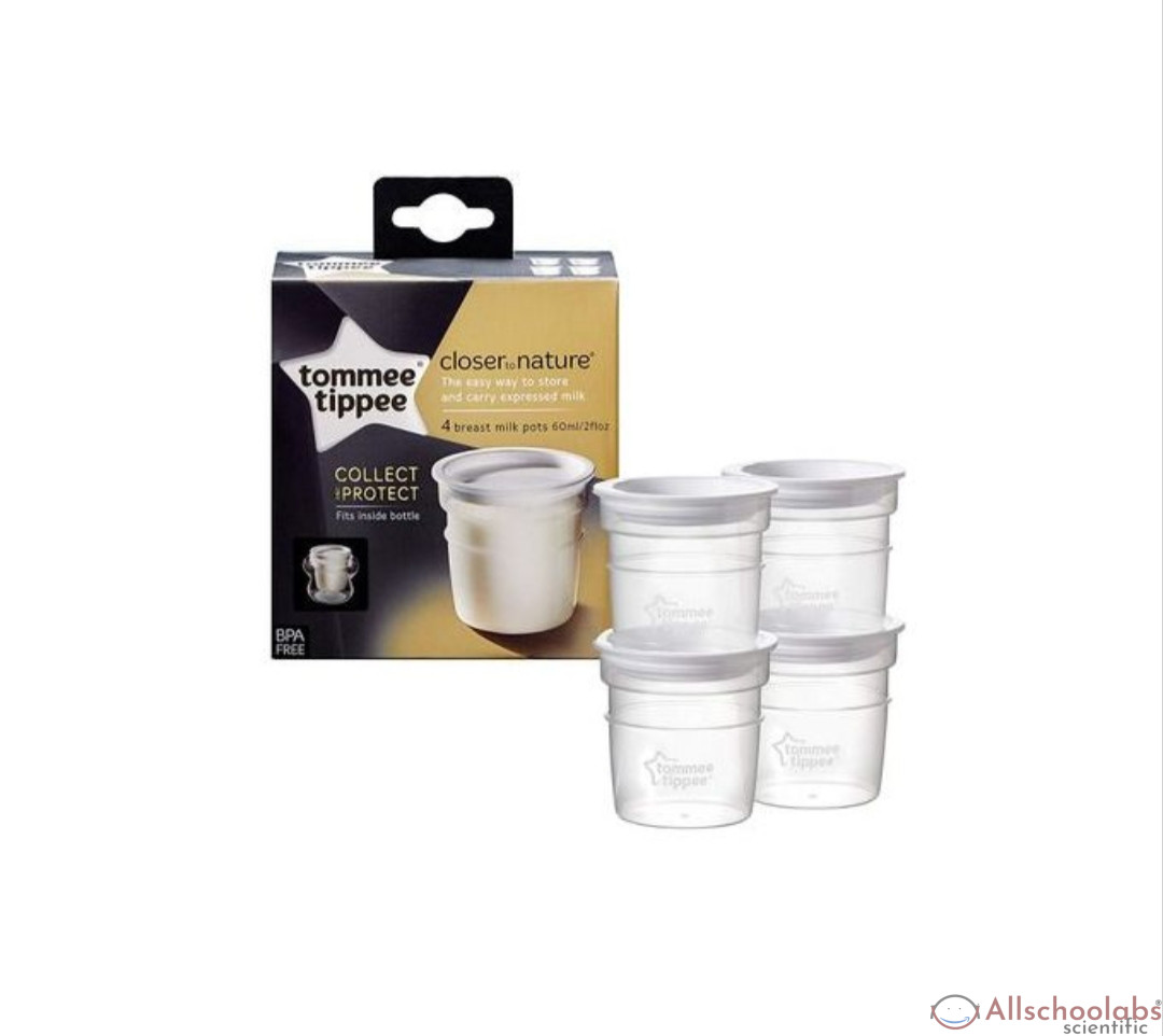 Tommee Tippee Closer To Nature 4 Breastmilk Pots ? 60ml