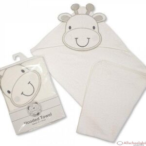 Snuggle Baby Cute Giraffe Hooded Towel