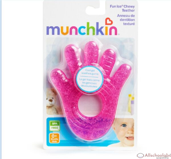 Munchkin Fun Ice Chewy Teether ? Pink Hand