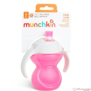 Munchkin Click Lock Chew Proof Trainer Cup 8oz ? Pink