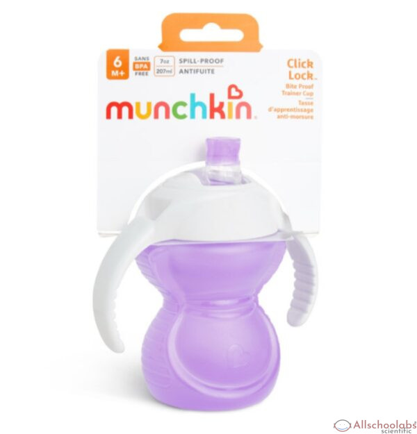 Munchkin Click Lock Chew Proof Trainer Cup 8oz ? Purple