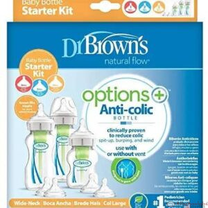 Dr. Brown?s Options Plus Wide Neck Baby Bottle Starter Kit 3pk
