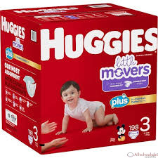Huggies Little Movers Size 3 ? 198 Count