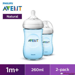 Philips Avent Natural Baby Bottle 2pk 260ml Blue