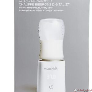 Munchkin 37? Digital Bottle Warmer Perfect Temperature Every Time, White