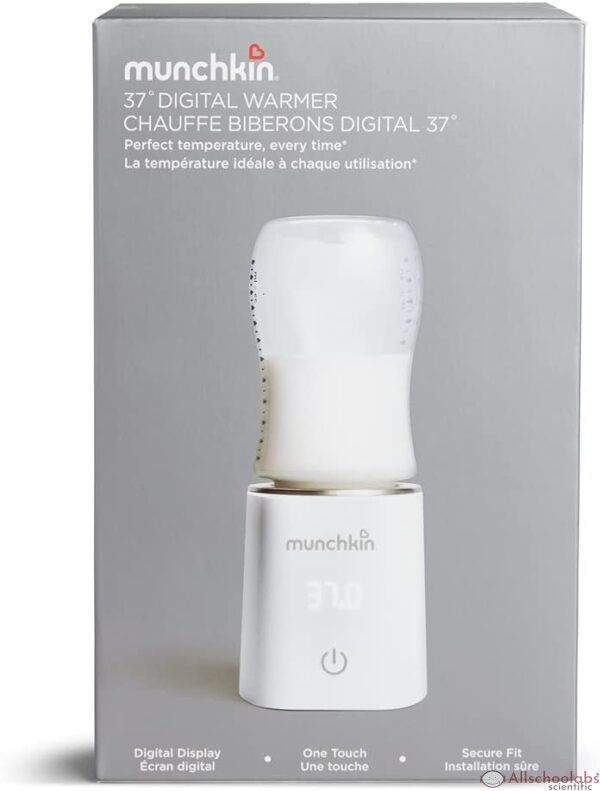 Munchkin 37? Digital Bottle Warmer Perfect Temperature Every Time, White