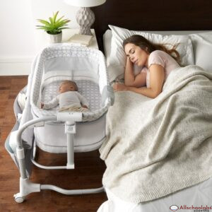 Ingenuity Dream & Grow Bedside Baby Bassinet Adjustable Height Crib ? Dalton N