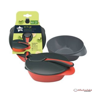 Tommee Tippee 2 Feeding Bowls with Spoon and Lid