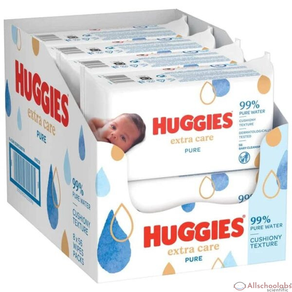Huggies Pure Extra Care Baby Wipes ? 8?56 Packs I 448 Baby Cleansing Wipes