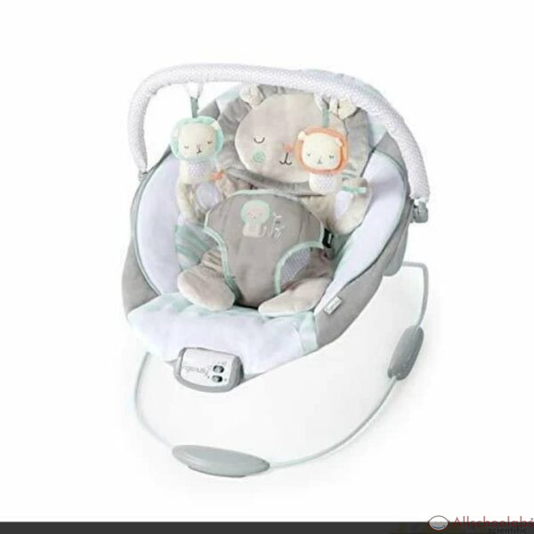Ingenuity Baby Bouncer Seat with Vibration and Music -Landry Lion