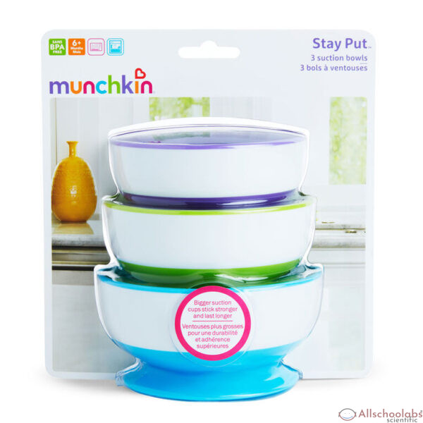 Munchkin Stay Put 3 Suction Bowls