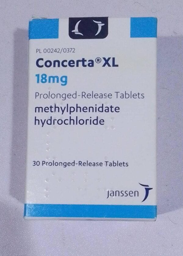 Concerta XL 18mg x30 - request current price on allschoolabs.com