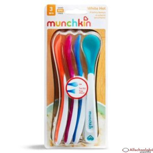 Munchkin White Hot 4 Safety Spoons
