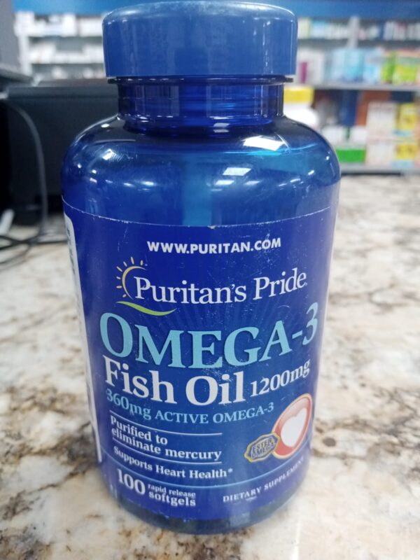 Puritan's Pride Omega-3 Fish Oil1000mg x 100 - request current price on allschoolabs.com