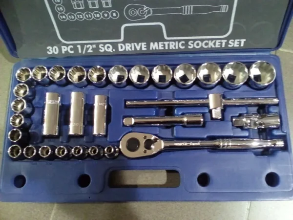 DRAPER H30M-30PC 1/2?DR. 8-32MM (12-POINT) SOCKET SPANNER SET