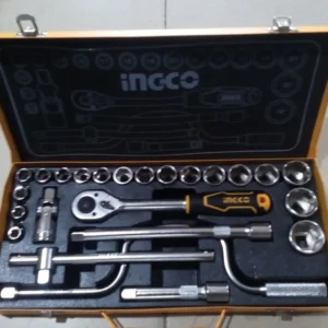 INGCO HKTS0243 24PC 1/2?DR. 6PT METRIC SOCKET SET