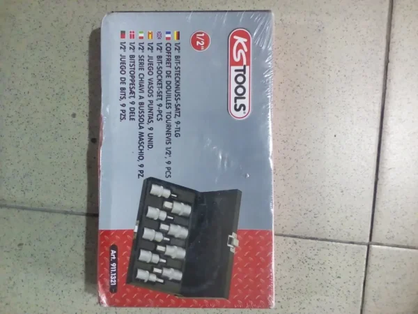 KS-TOOLS 911.1321 9PC (4-17MM) 1/2?DR. HEX SOCKET BIT SET